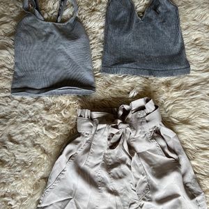 Free People tanks h&m shorts